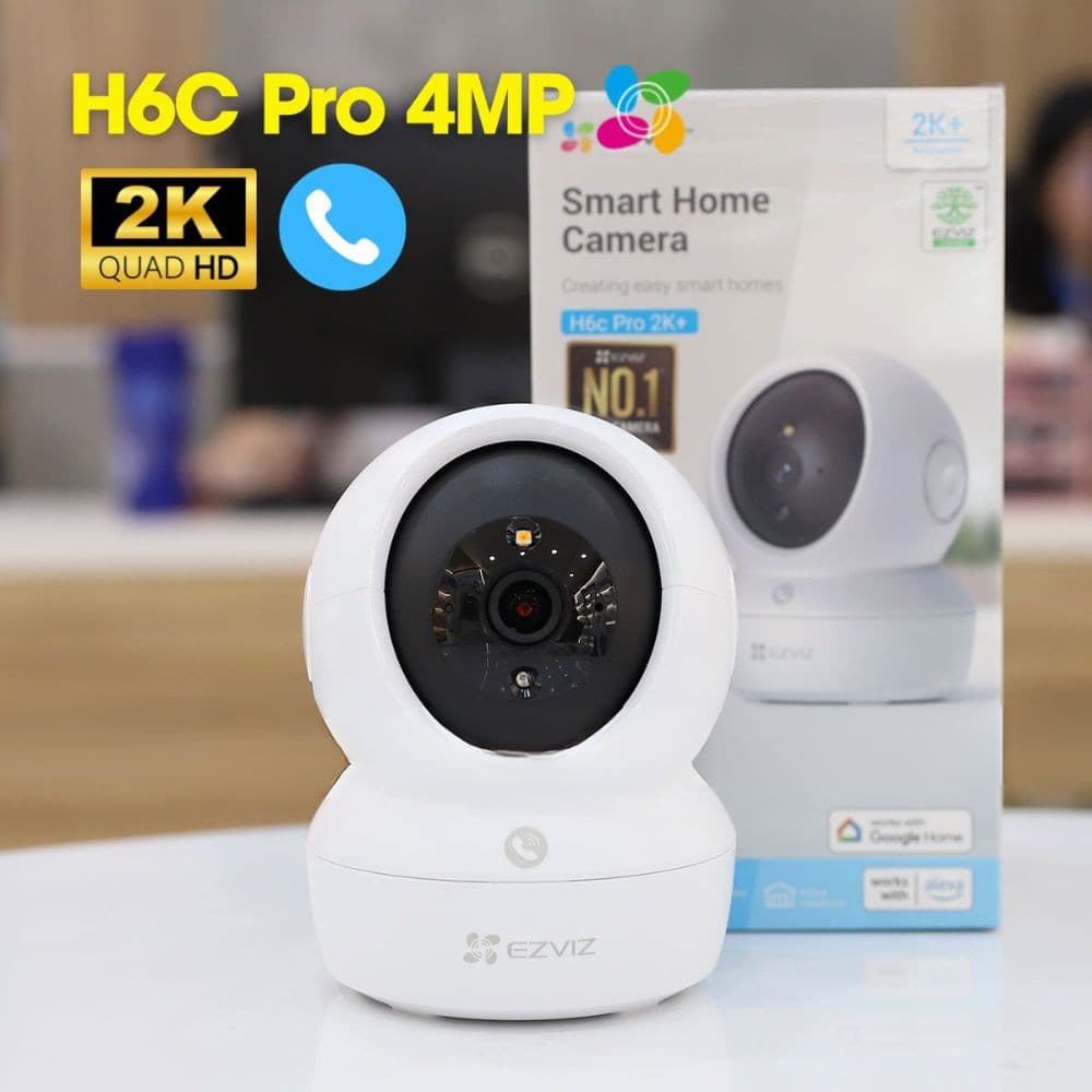 Camera Wifi Ezviz H6C Pro 2MP (Đàm thoại 2 chiều, xoay 360 độ, gọi điện qua app, đêm full màu)